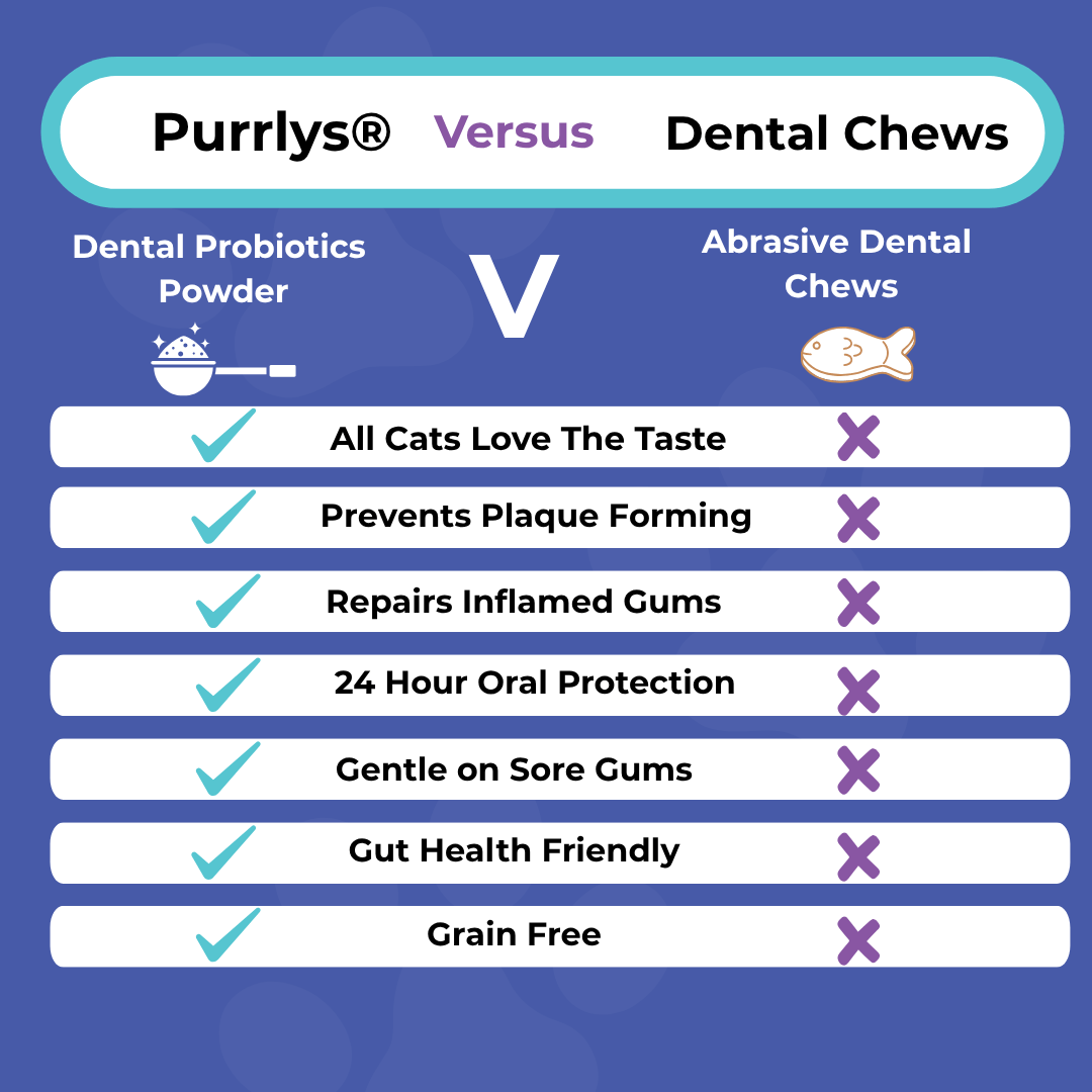 Premium Dental Probiotics for Cats - Purrlys®