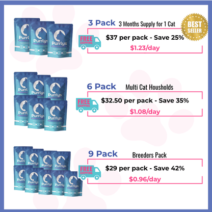 Premium Dental Probiotics for Cats - Purrlys®