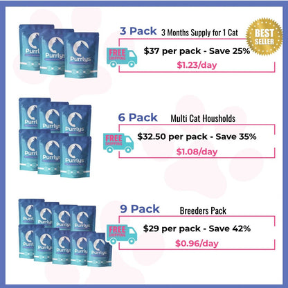 Premium Dental Probiotics for Cats - Purrlys®