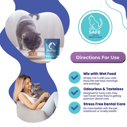 Premium Dental Probiotics for Cats - Purrlys®